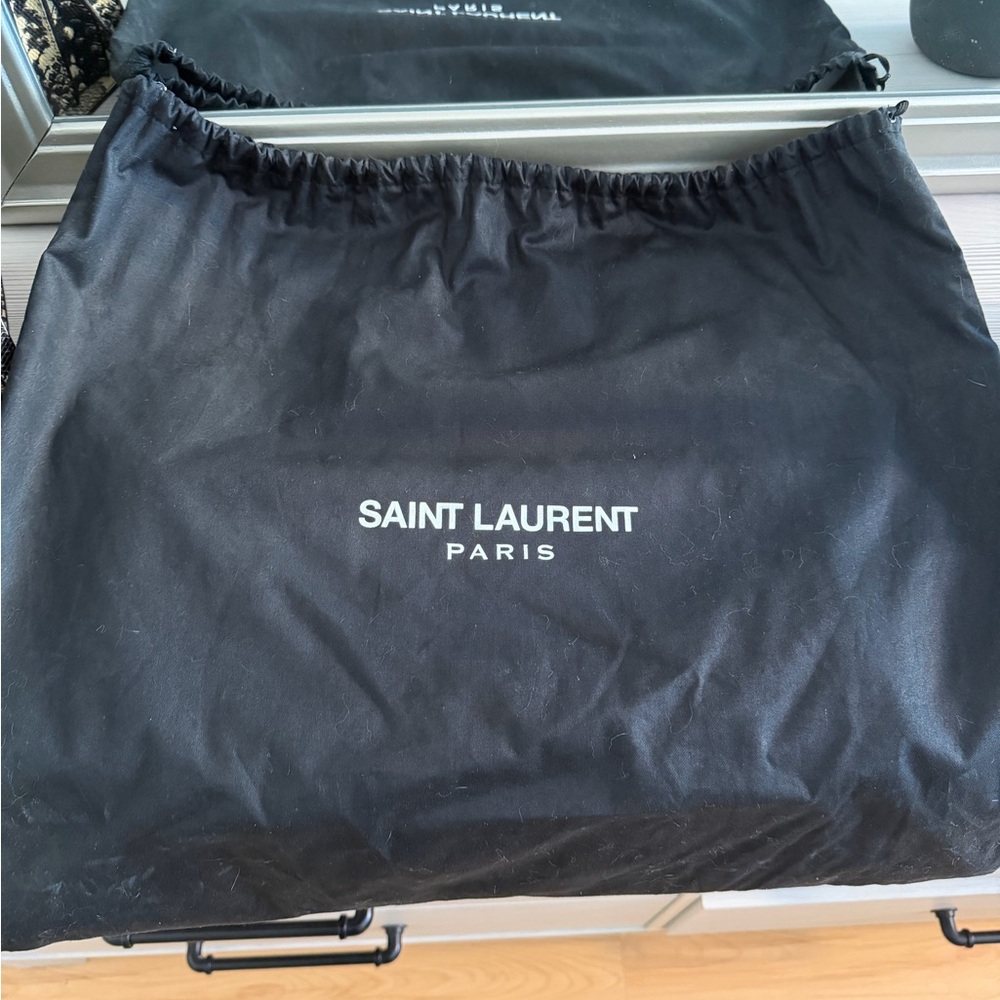 Rare Saint Laurent python embossed sac de jour in… - image 14